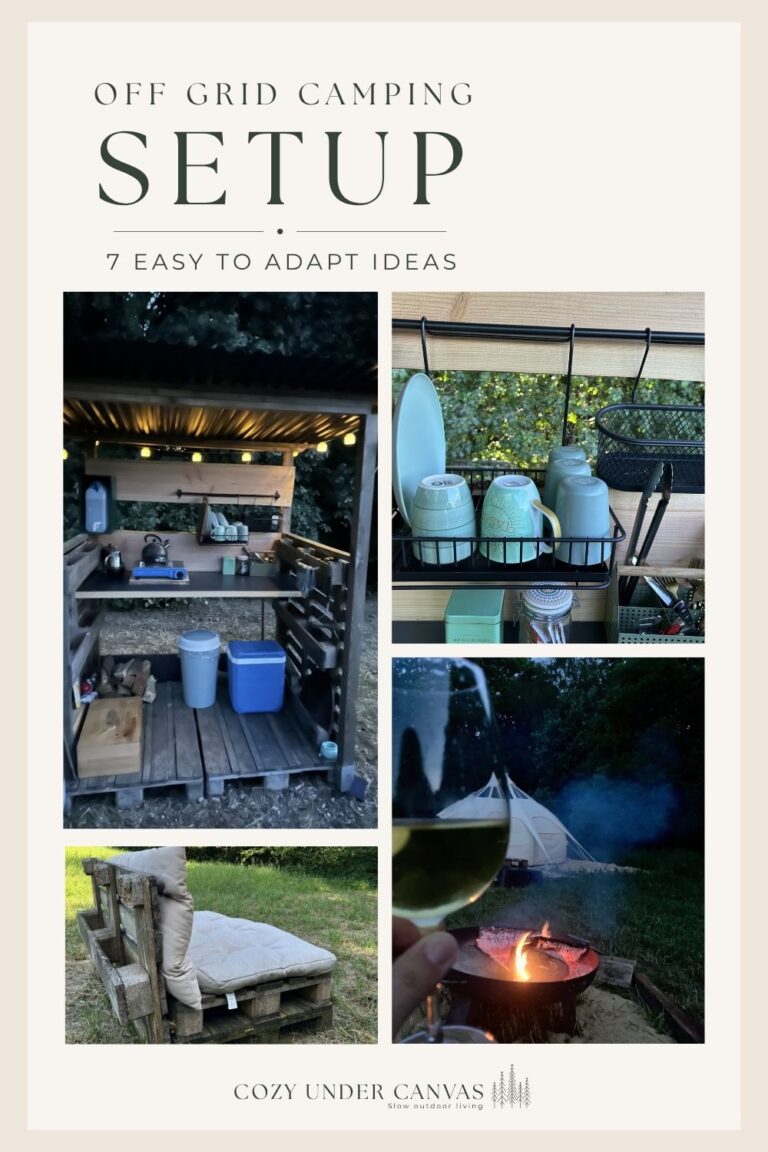 Off-grid campsite ideas for a cozy forest retreat