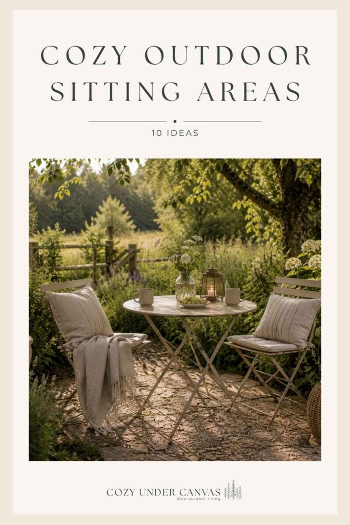 cozy outdoor sitting areas